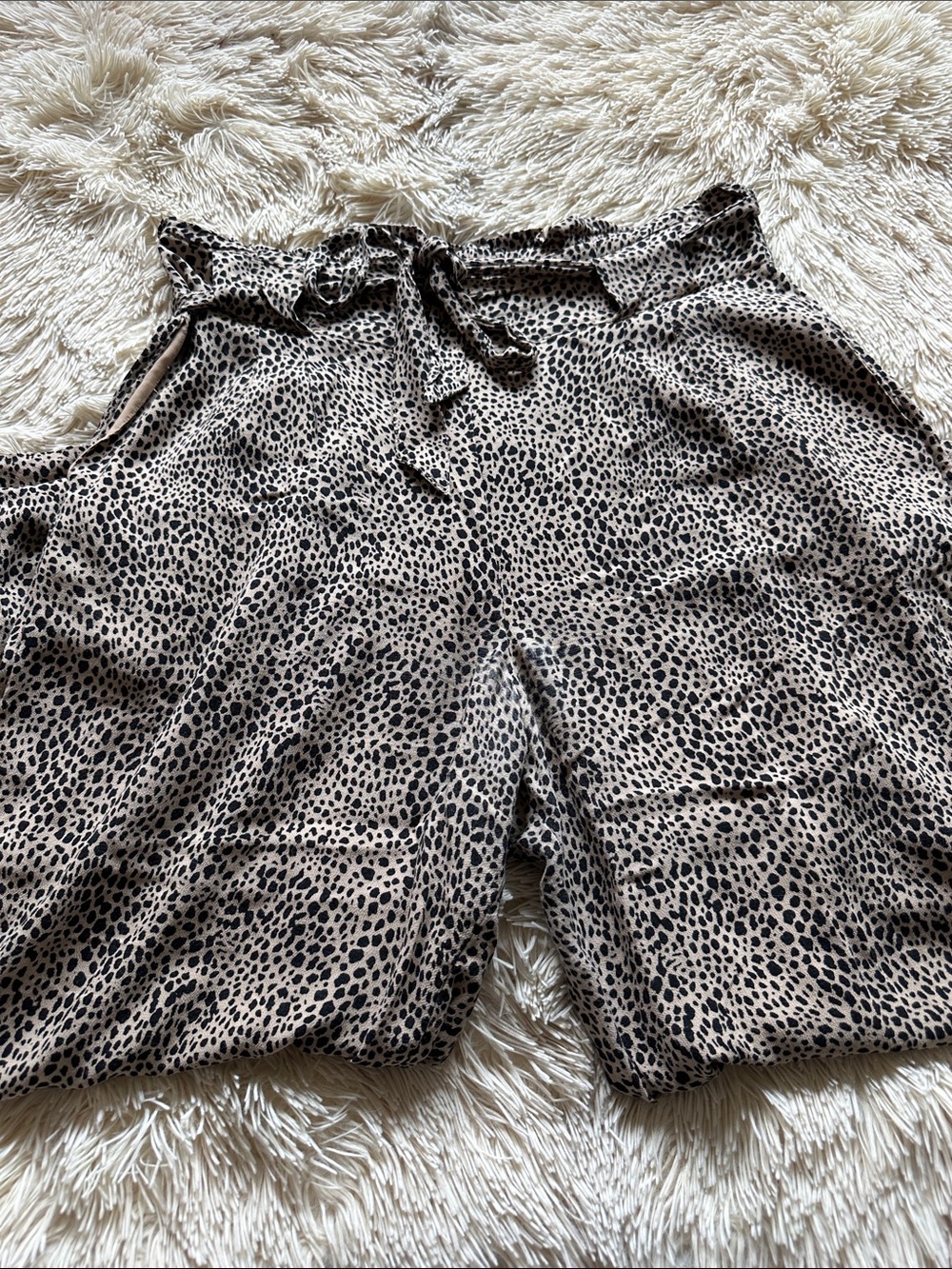 American Eagle Paper Bag Waist Cropped Pant